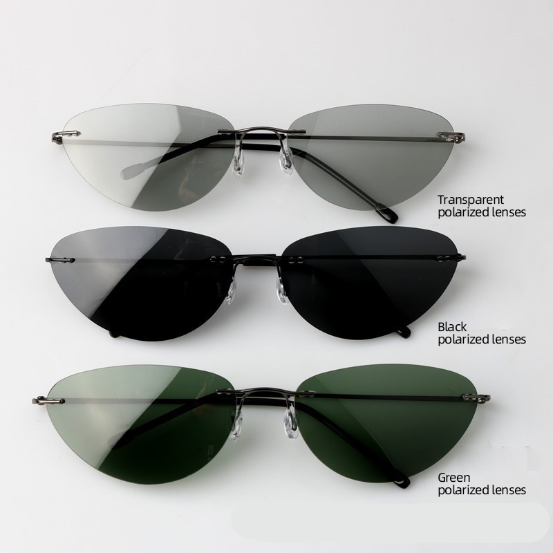 نظارات شمسية عصرية بدون إطار،  - مراجعة Fishing Sunglasses Polarized وسعره
