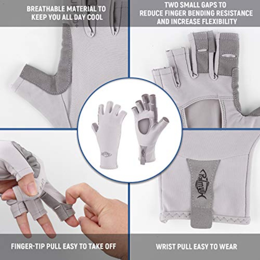 قفازات صيد بدون أصابع للحماية  - مراجعة Fishing Gloves وسعره