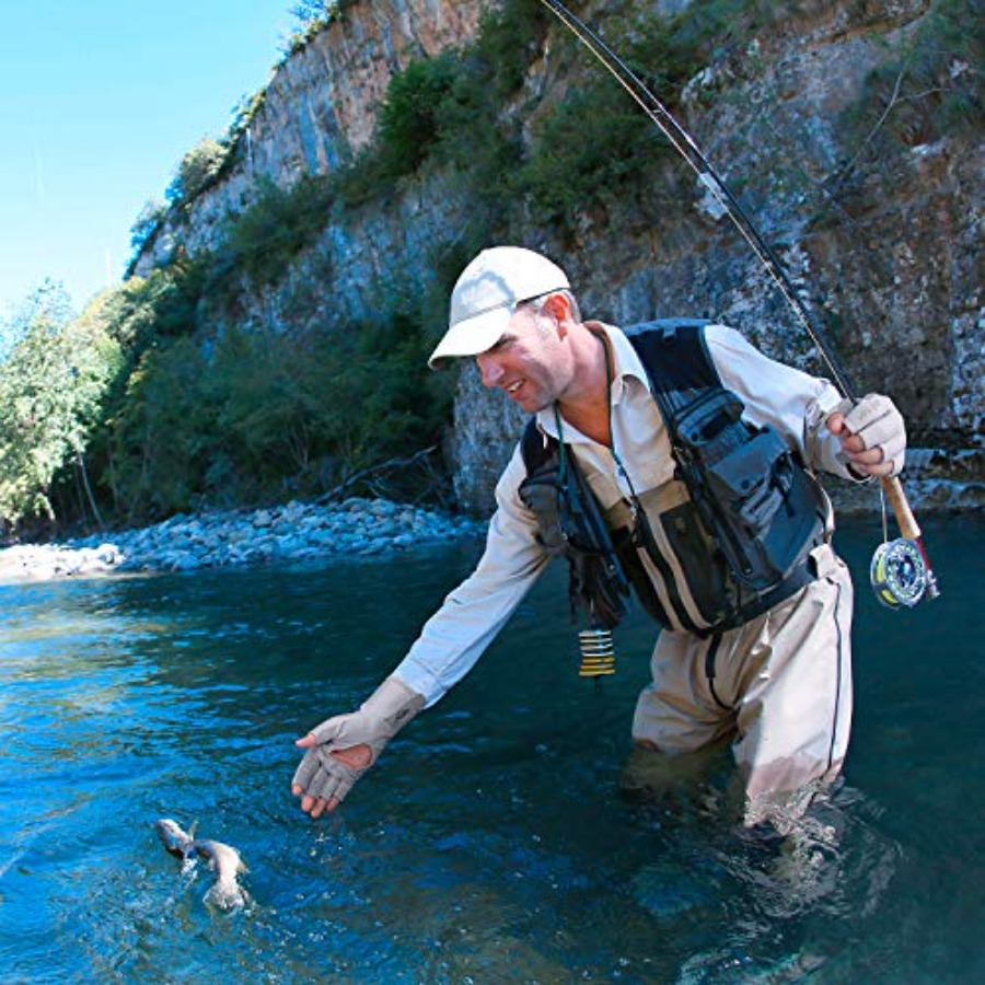 قفازات صيد بدون أصابع للحماية  - مراجعة Fishing Gloves وسعره